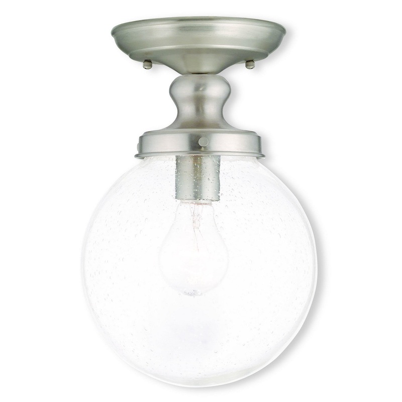 Northampton One Light Ceiling Mount in Brushed Nickel
