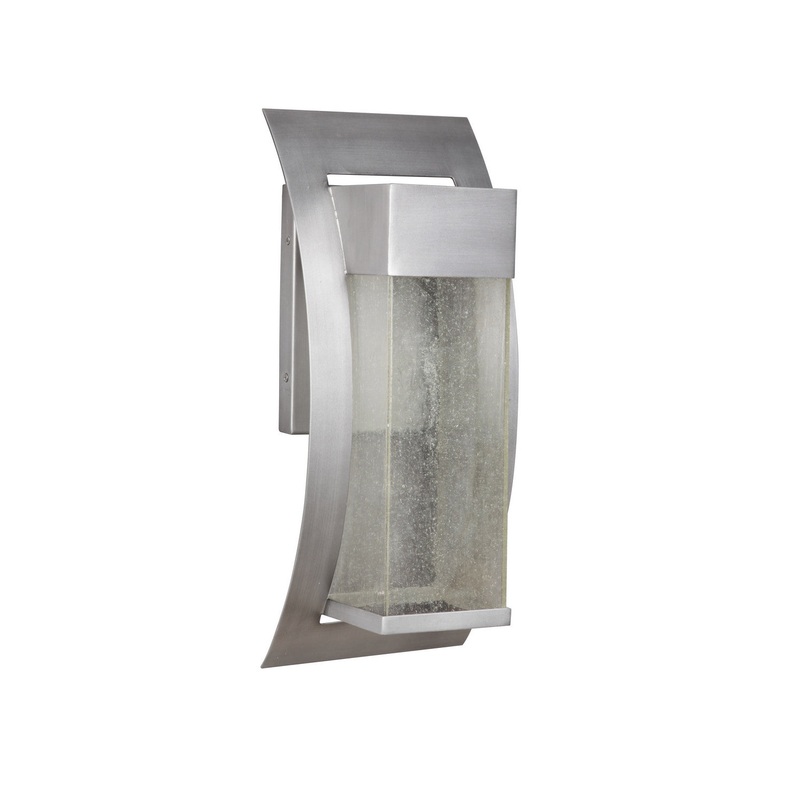 Ontario One Light LED Wall Mount in Brushed Titanium