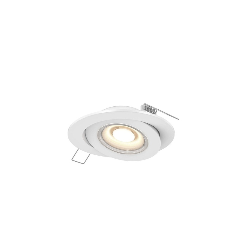 Recessed LED Gimbal Light in White