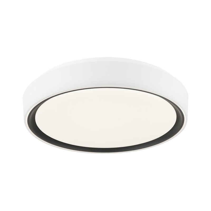 Alamus One Light Ceiling Mount in Aged Gold Brass / White