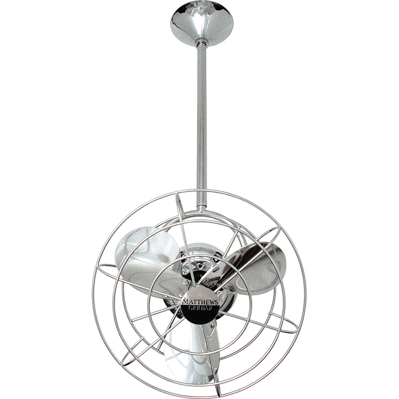Bianca Direcional 16``Ceiling Fan in Polished Chrome