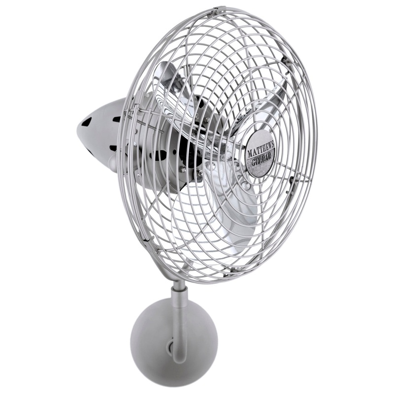 Bruna Parede 19``Wall Fan in Brushed Nickel