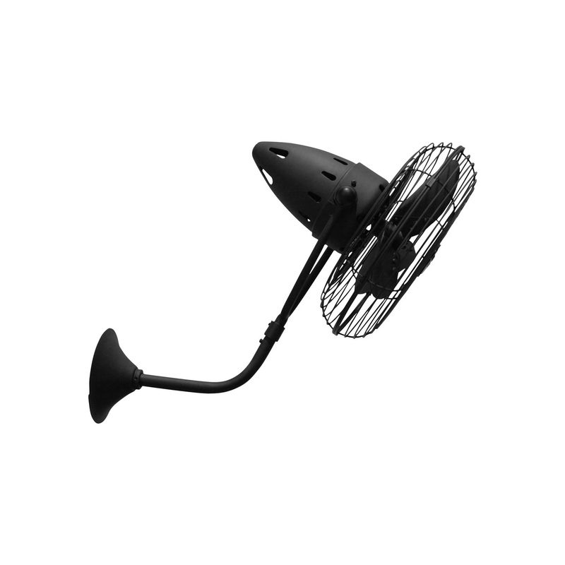 Bruna Parede 19``Wall Fan in Matte Black