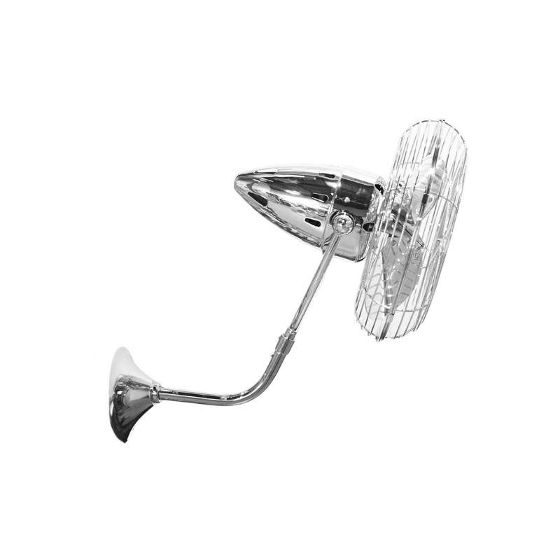 Bruna Parede 19``Wall Fan in Polished Chrome