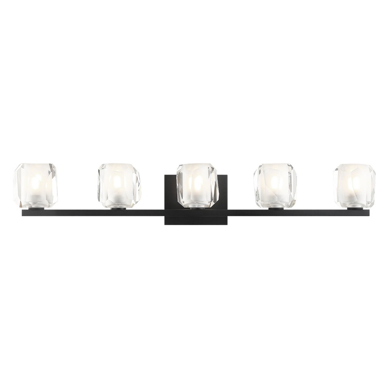 Carleton Five Light Wall Sconce in Matte Black