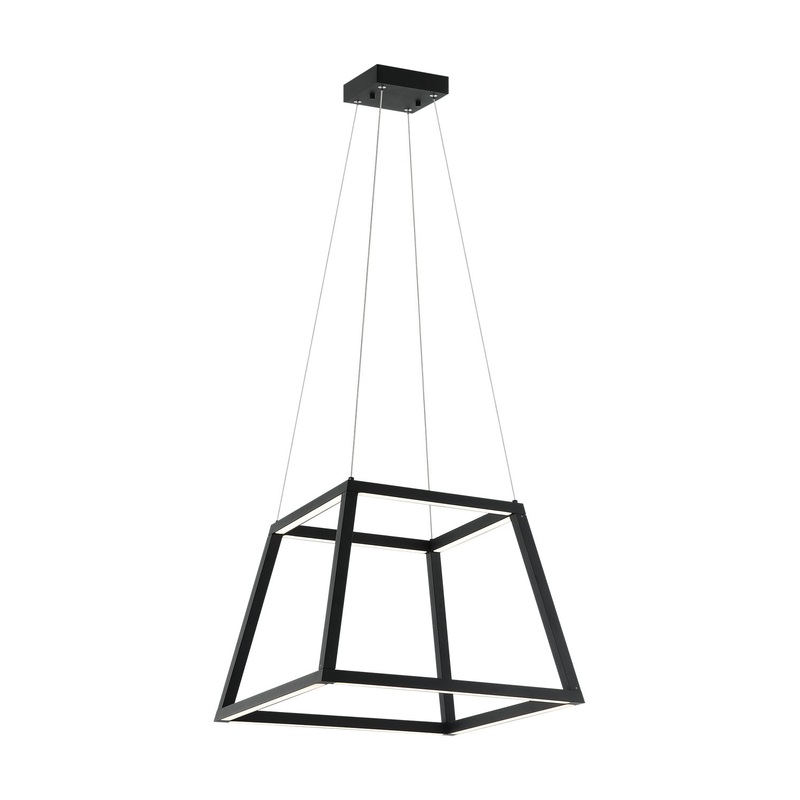 Carlington LED Chandelier in Matte Black