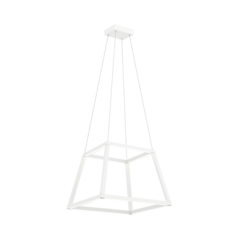 Carlington LED Chandelier in Matte White