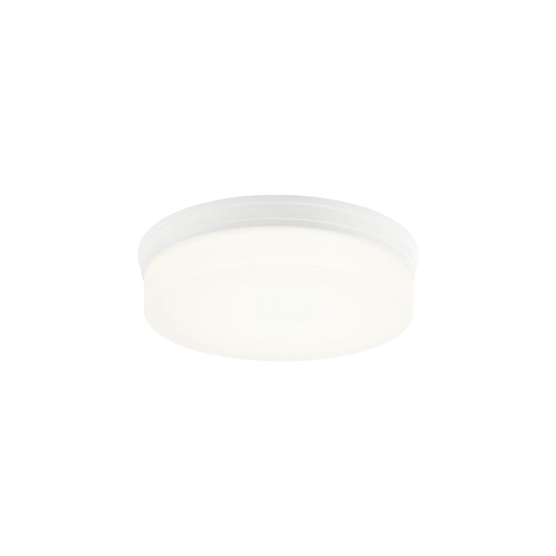 Circian One Light Flush Mount in Matte White