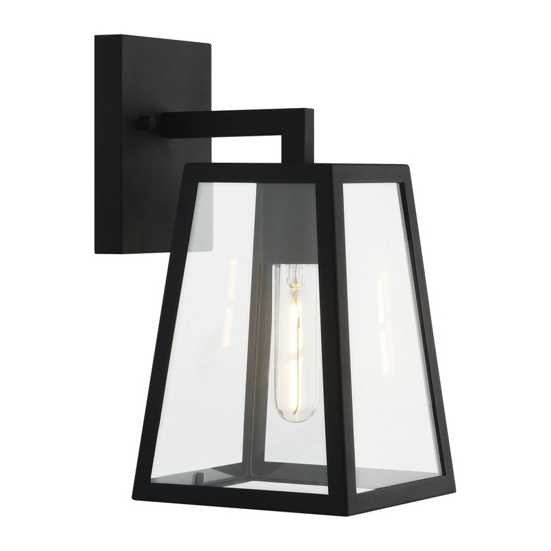 Denzil One Light Wall Sconce in Matte Black