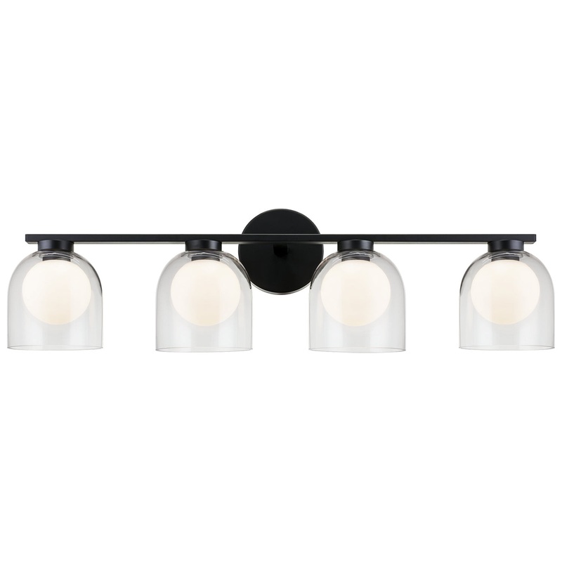Derbishone Four Light Wall Sconce in Black