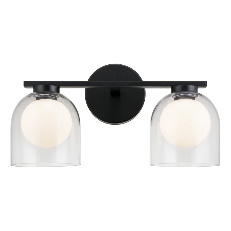 Derbishone Two Light Wall Sconce in Black