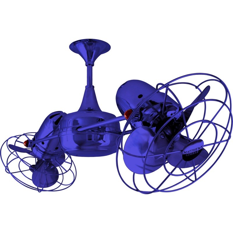 Duplo-Dinamico 36``Ceiling Fan in Blue
