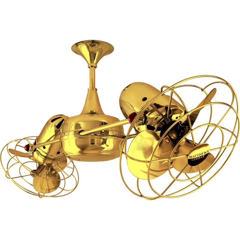 Duplo-Dinamico 36``Ceiling Fan in Gold