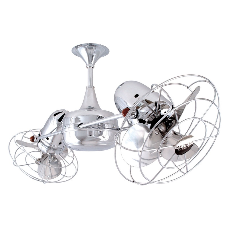 Duplo-Dinamico 36``Ceiling Fan in Polished Chrome
