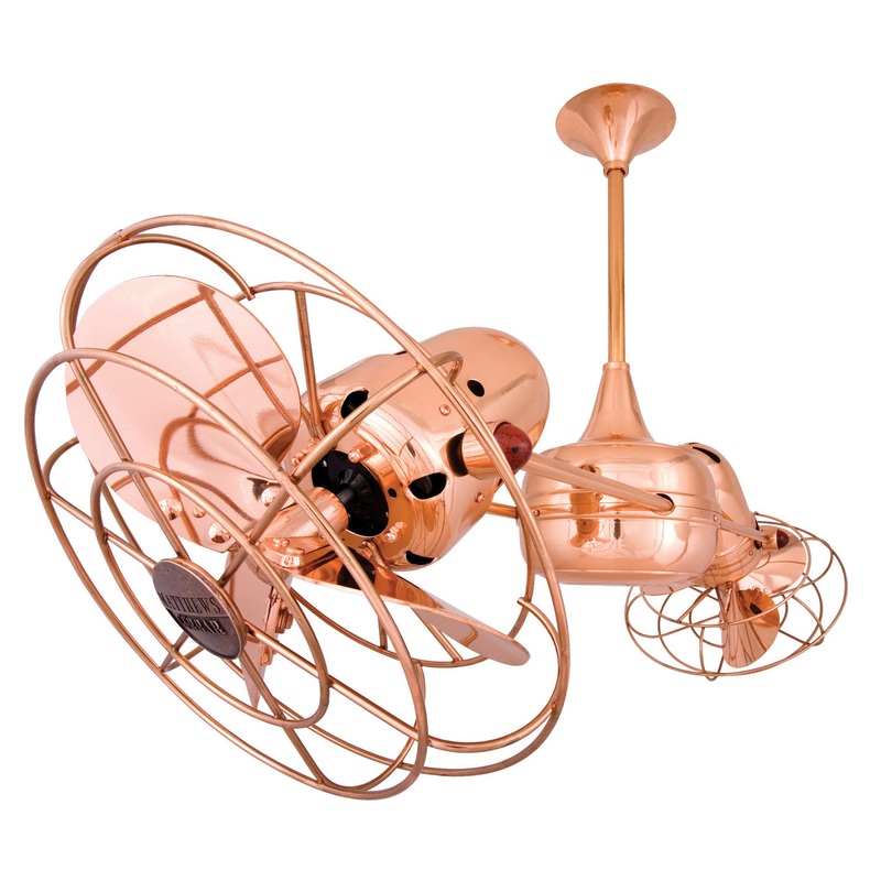 Duplo-Dinamico 36``Ceiling Fan in Polished Copper