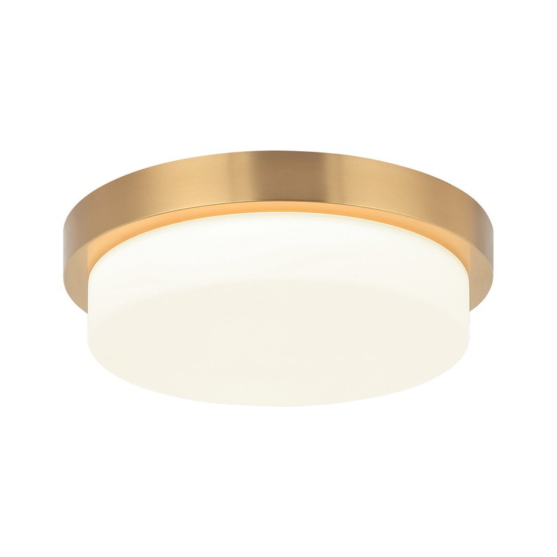Durham LED Ceiling Mount in Aged Gold Brass