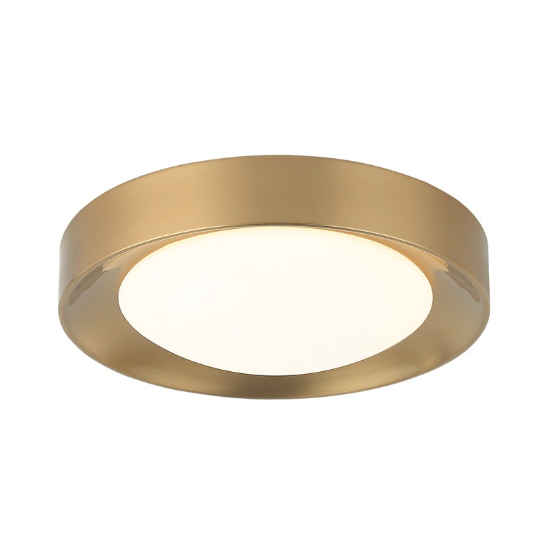 Essene LED Ceiling Mount in Aged Gold Brass