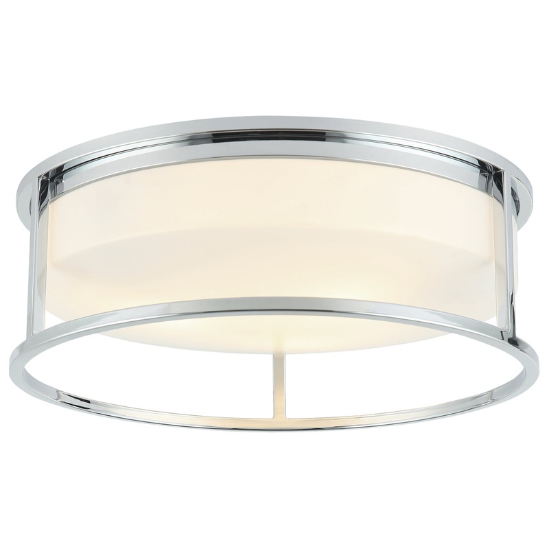 Framerton Three Light Ceiling Mount in Chrome