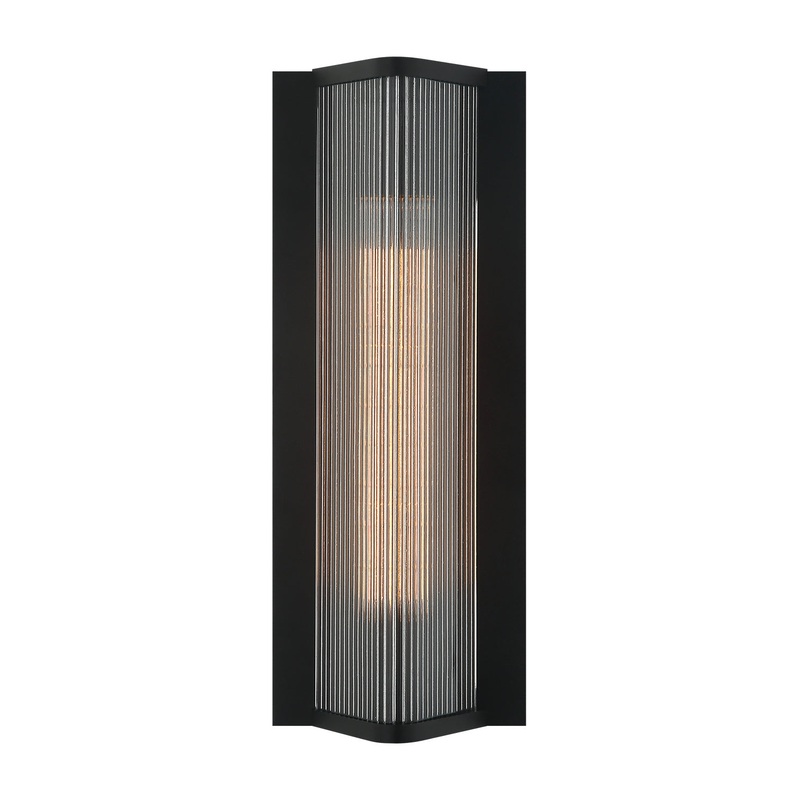 Palmira One Light Wall Sconce in Matte Black