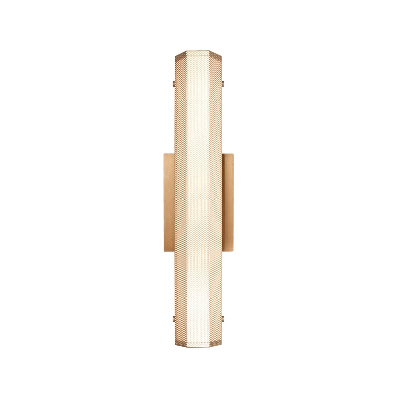Pelermos LED Wall Sconce in Aged Gold Brass
