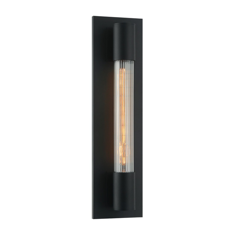 Riely One Light Wall Sconce in Matte Black
