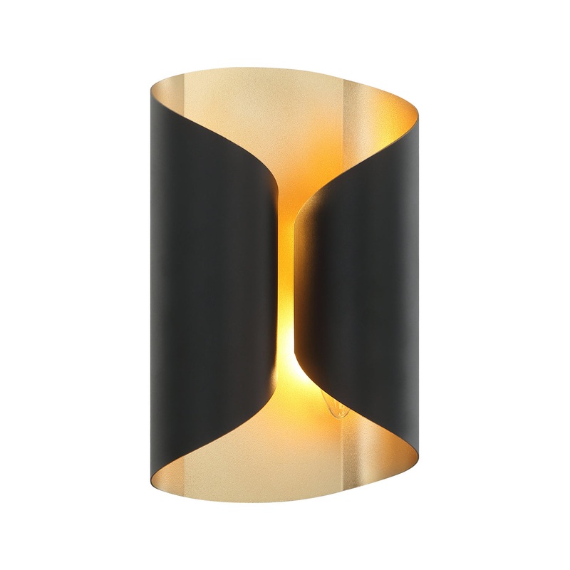 Ripcurl Two Light Wall Sconce in Matte Black