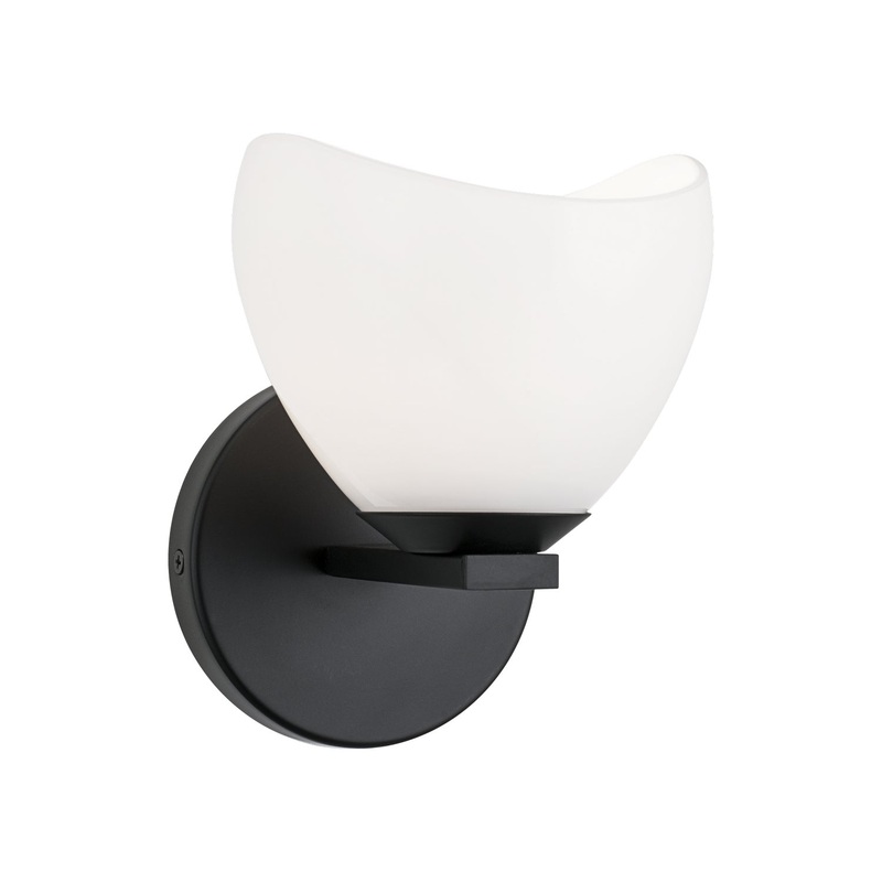 Uptowne One Light Wall Sconce in Black
