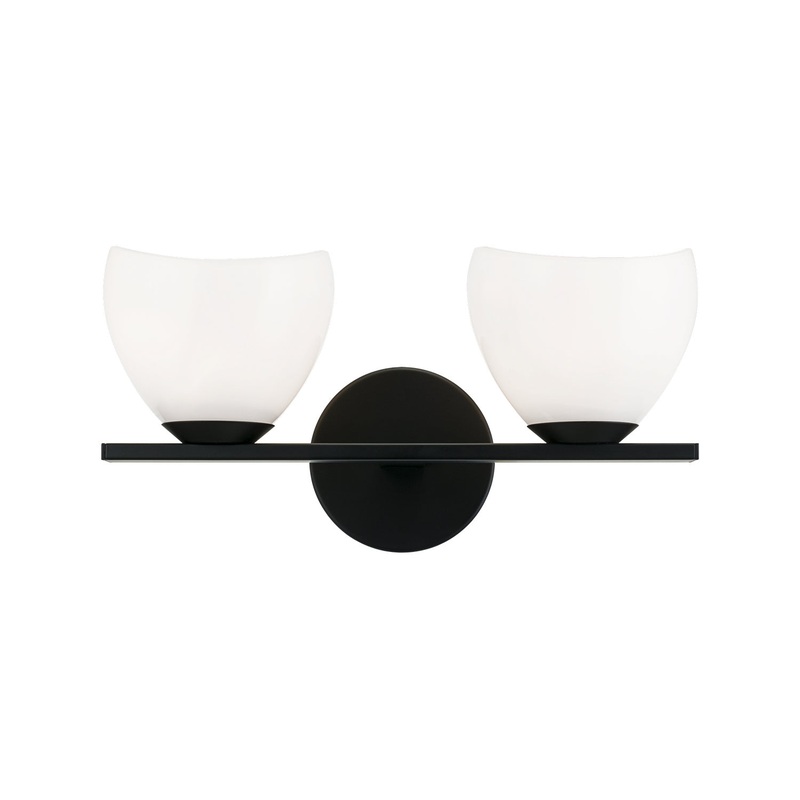 Uptowne Two Light Wall Sconce in Black