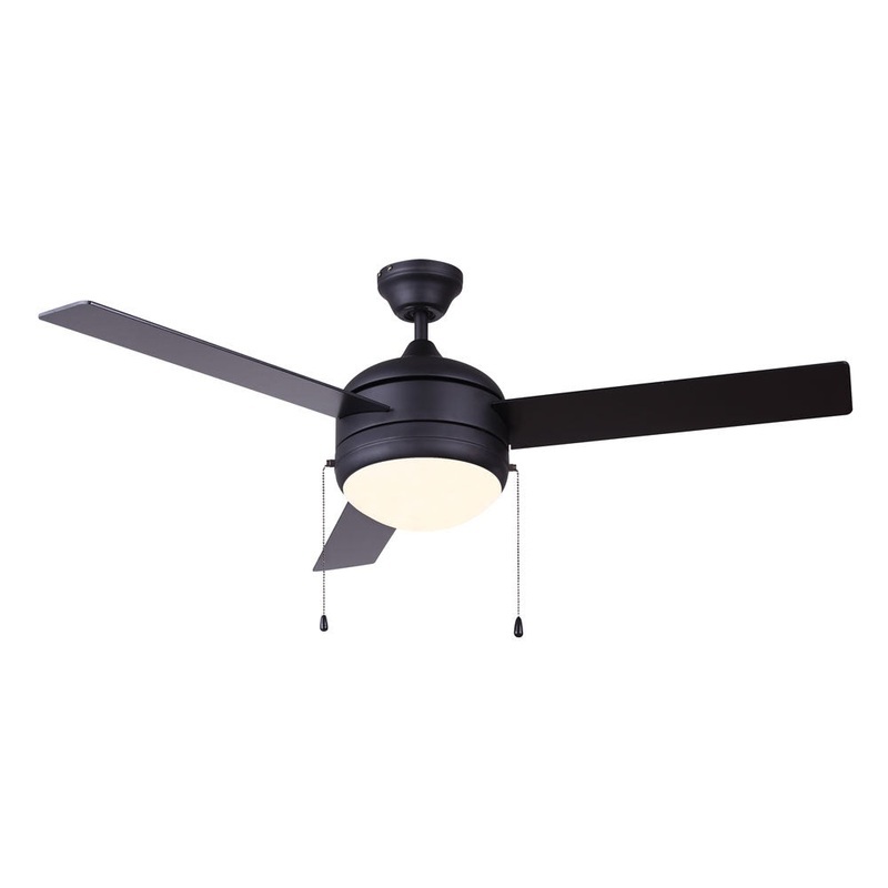 48``Ceiling Fan in Black