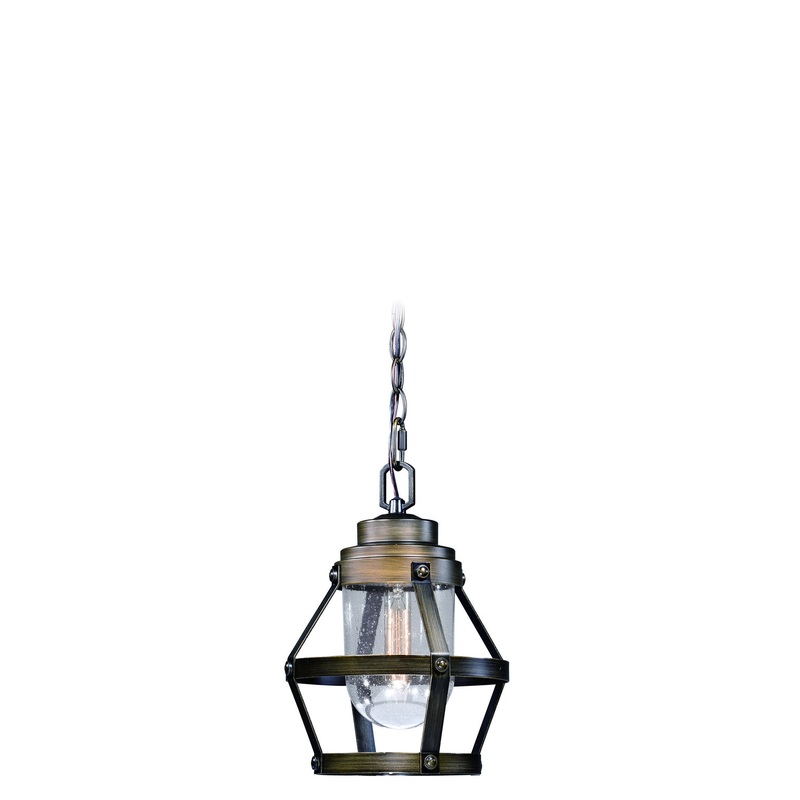 Bruges One Light Outdoor Pendant in Parisian Bronze