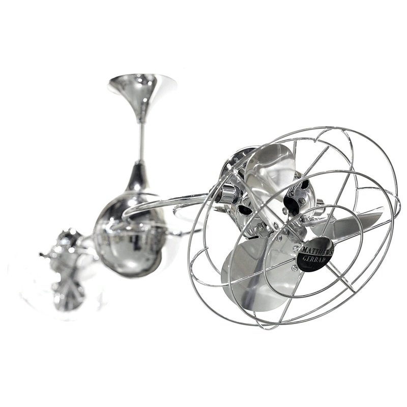 Italo Ventania 53``Ceiling Fan in Polished Chrome