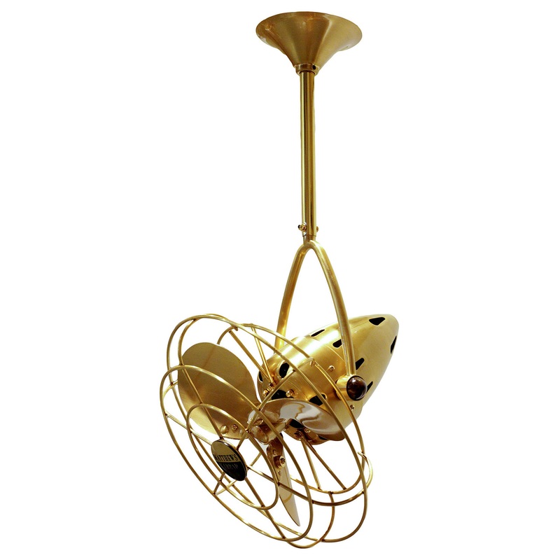 Jarold Direcional 16``Ceiling Fan in Brushed Brass