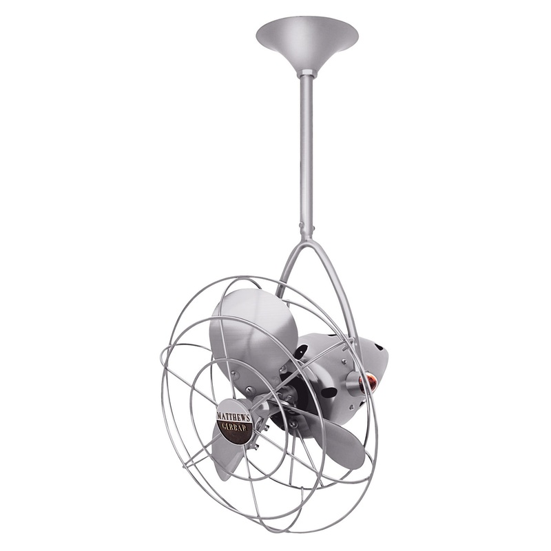 Jarold Direcional 16``Ceiling Fan in Brushed Nickel