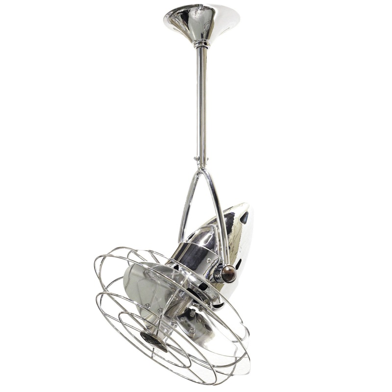 Jarold Direcional 16``Ceiling Fan in Polished Chrome