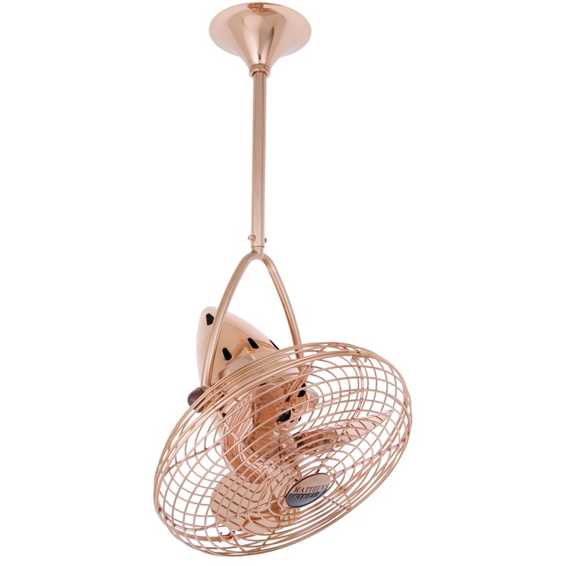 Jarold Direcional 16``Ceiling Fan in Polished Copper