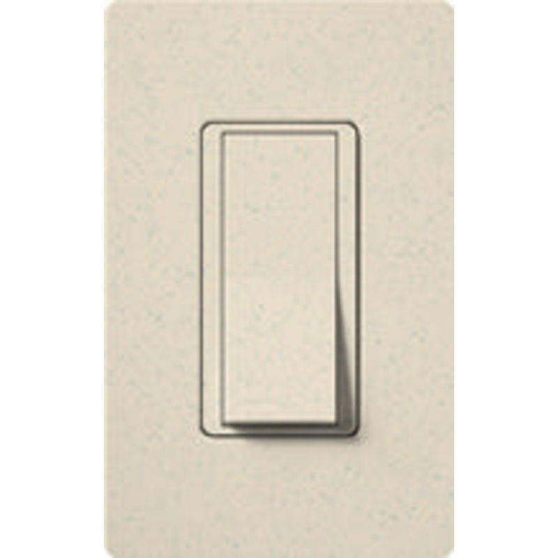 Lutron Claro Satin 15A Single Pole Switch in Limestone