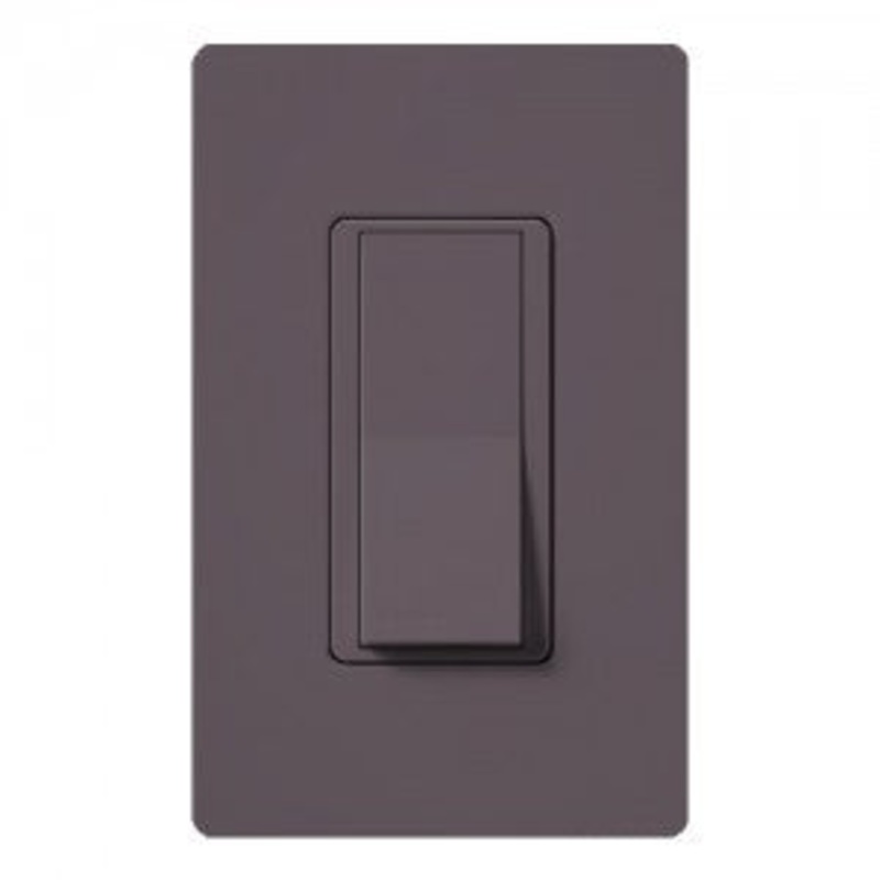 Lutron  Claro Satin Mechanical Rocker Switch, Single-pole, Plum