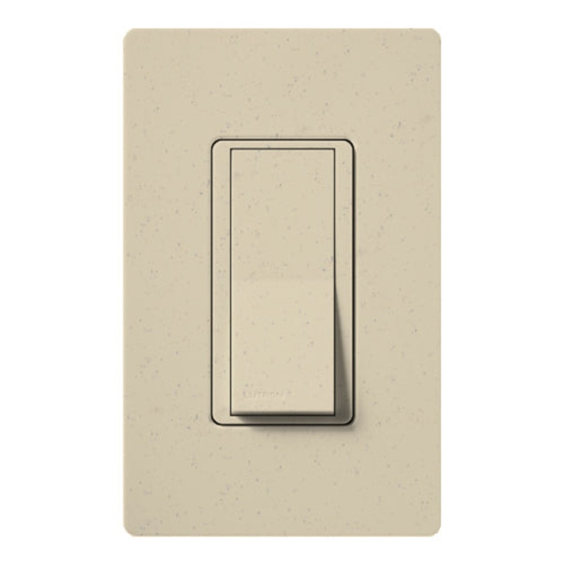 Lutron SC-1PS-ST Claro Satin 15A Single Pole Switch in Stone
