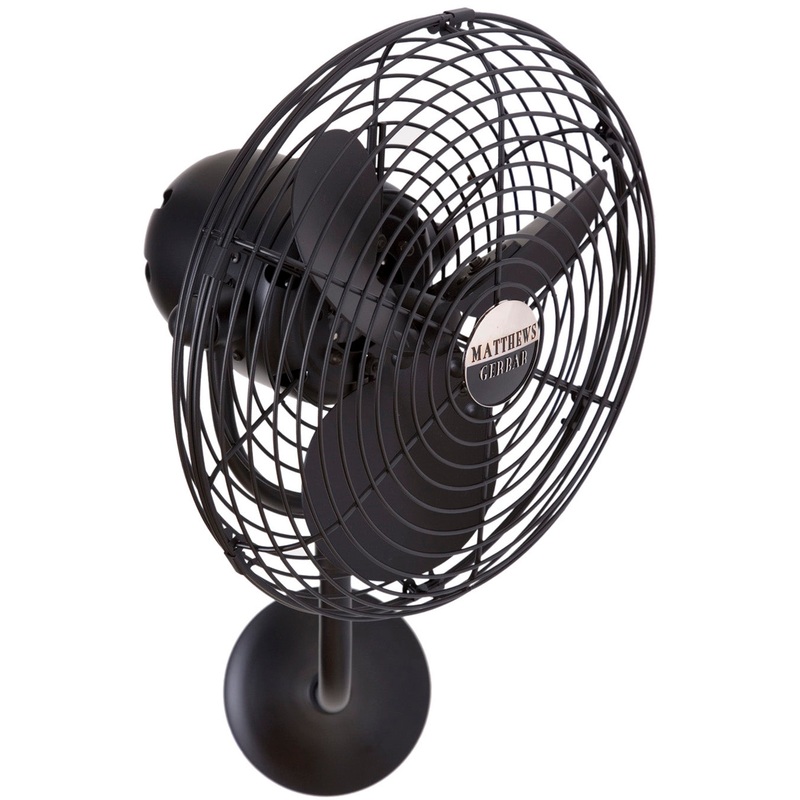 Michelle Parede 19``Wall Fan in Matte Black