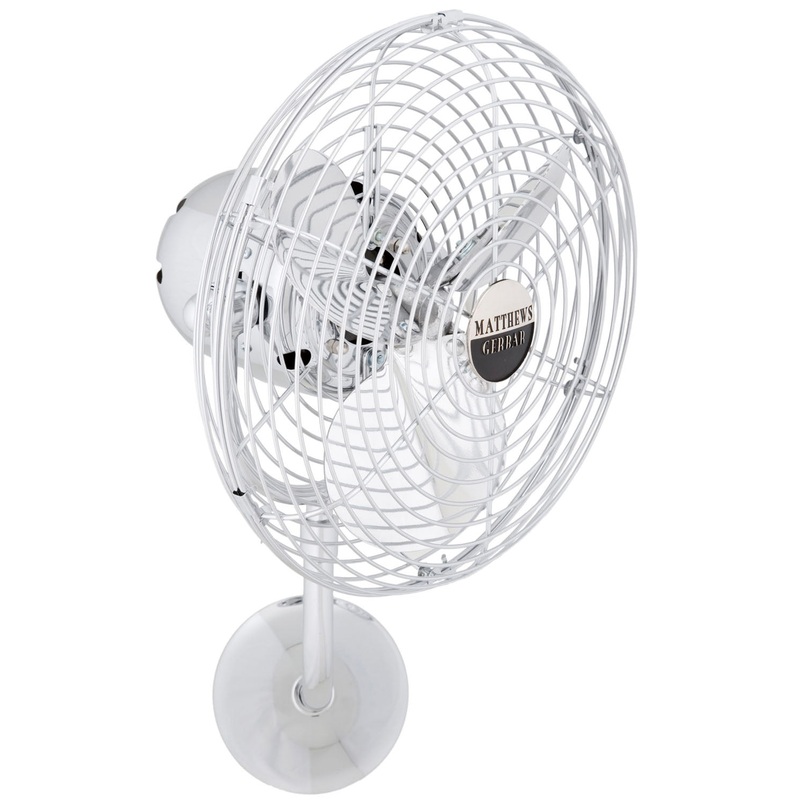 Michelle Parede 19``Wall Fan in Polished Chrome