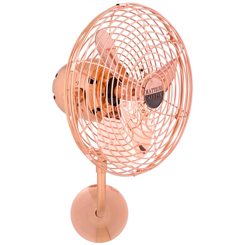 Michelle Parede 19``Wall Fan in Polished Copper