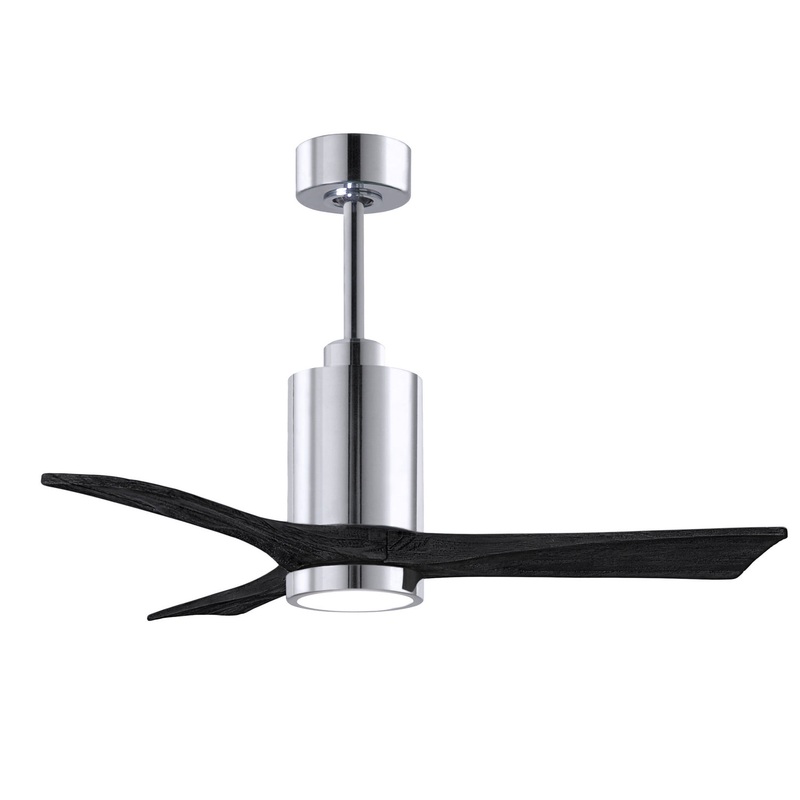 Patricia 42``Ceiling Fan in Polished Chrome