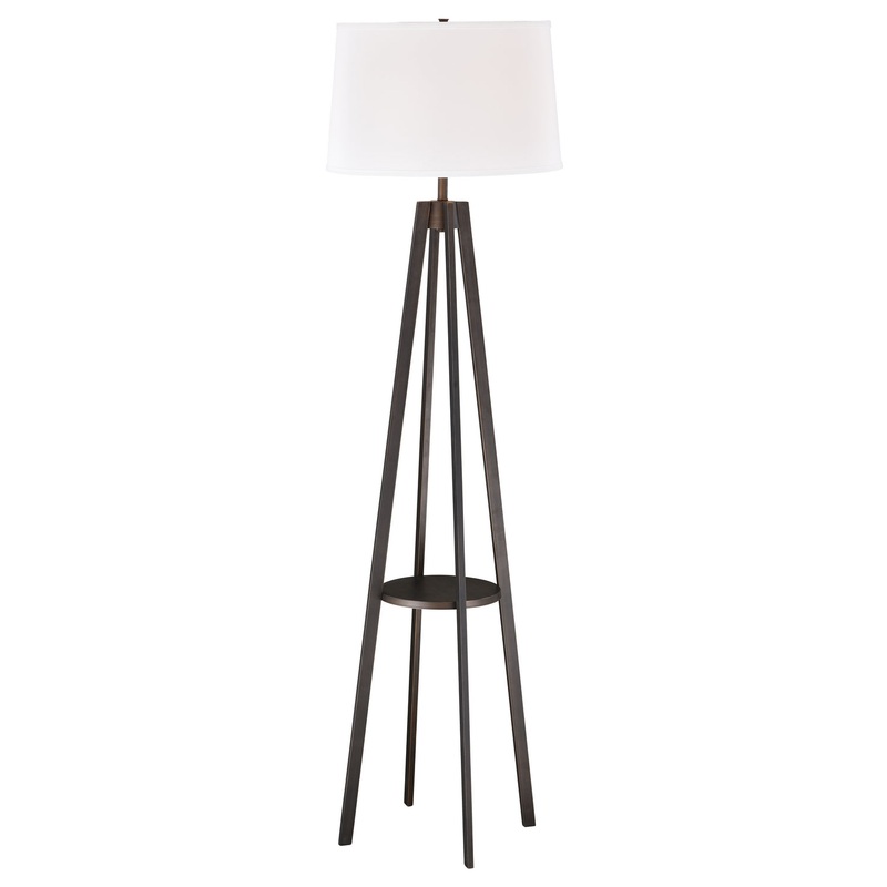 Perkins One Light Floor Lamp in Sienna Bronze