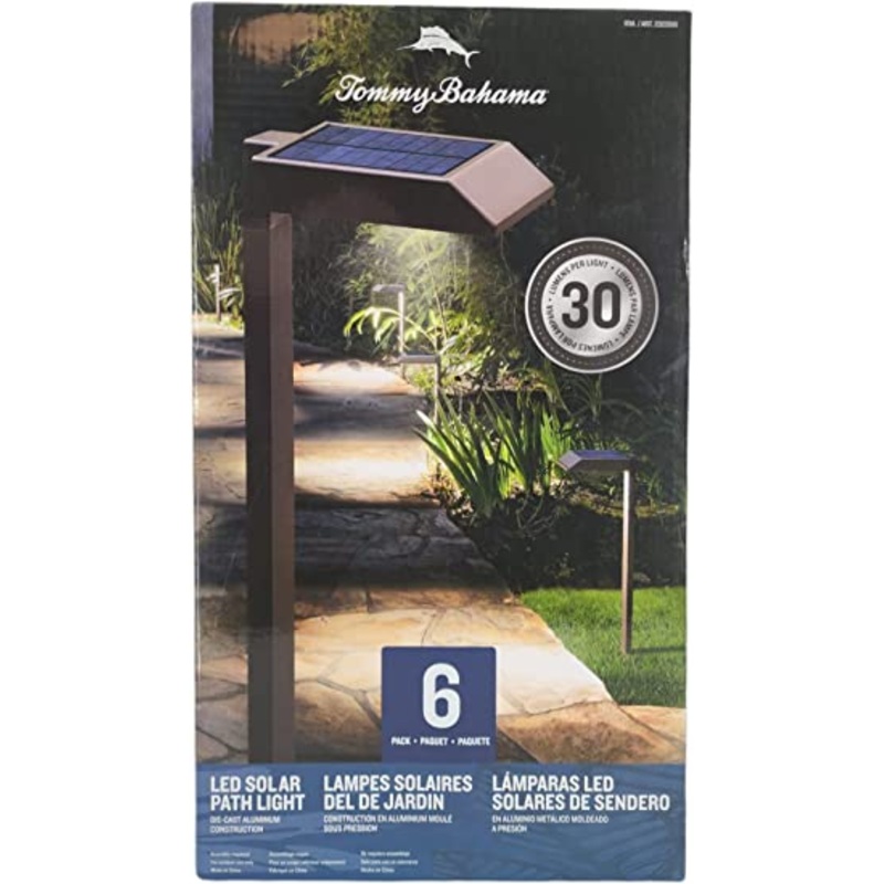 Tommy Bahama Solar LED Pathway Lights, 6-Pack