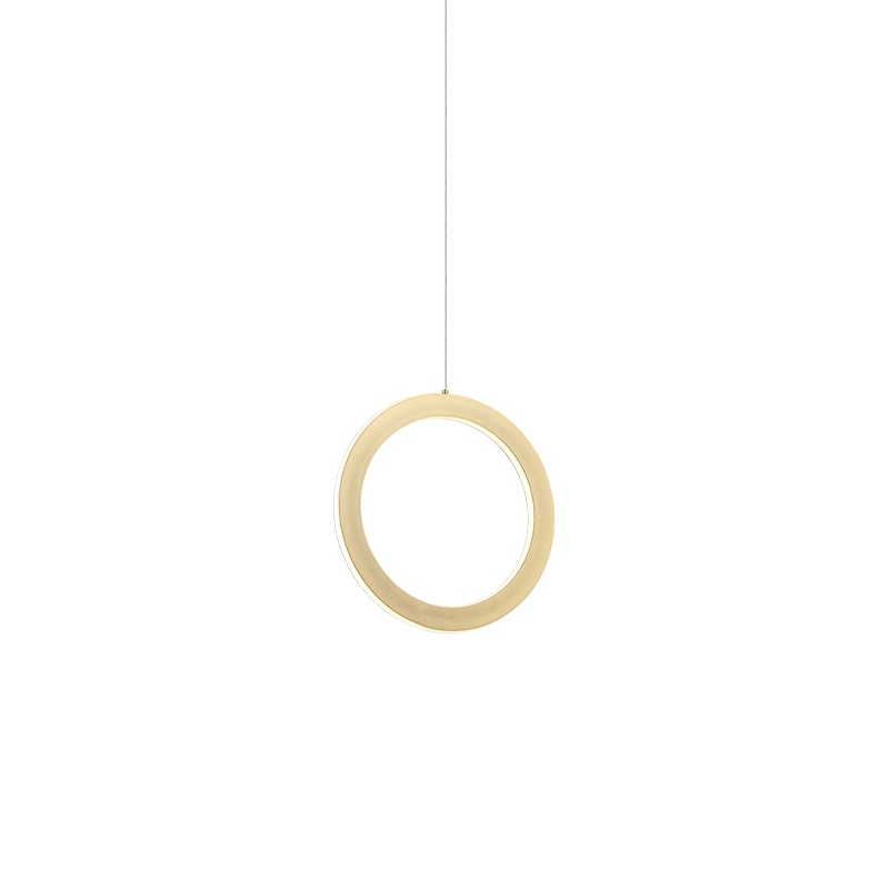 Victoria LED Pendant in Brushed Gold