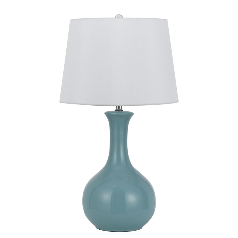 Almeria One Light Table Lamp in Aqua