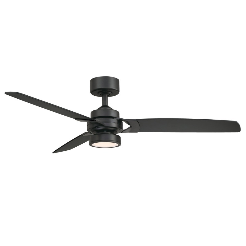 Amped 52"Ceiling Fan in Black