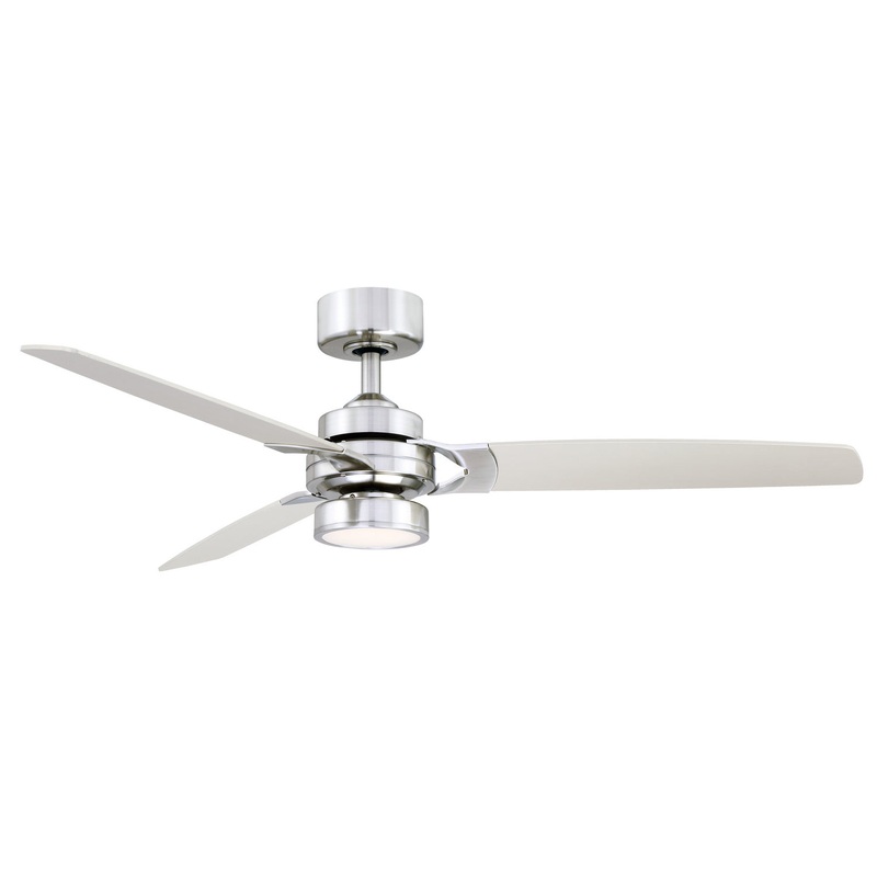 Amped 52"Ceiling Fan in Brushed Nickel