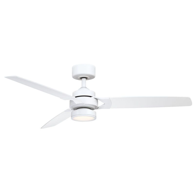 Amped 52"Ceiling Fan in Matte White