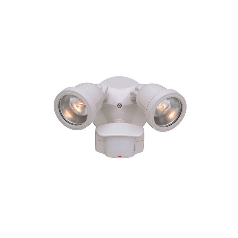 Area & Security Two Light Motion Detector in White